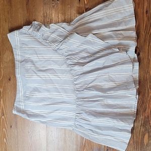 •A New Day• Striped Ruffle faux Wrap Skirt